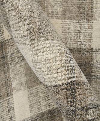 Sand Wool Tartan 3.6X5.6 Feet  Hand-Tufted by Saraswati Global 5