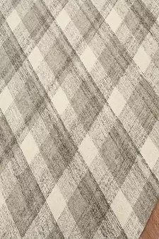 Sand Wool Tartan 3.6X5.6 Feet  Hand-Tufted by Saraswati Global
