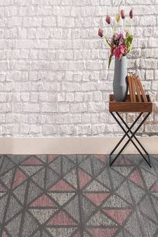 Peach Wool Vector 4x6 Feet  Hand-Tufted by Saraswati Global