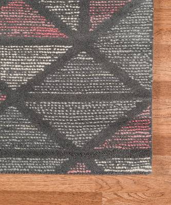 Peach Wool Vector 4x6 Feet  Hand-Tufted by Saraswati Global 5