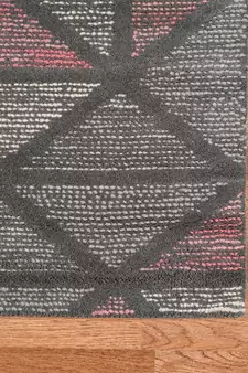Peach Wool Vector 4x6 Feet  Hand-Tufted by Saraswati Global