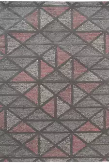 Peach Wool Vector 4x6 Feet  Hand-Tufted by Saraswati Global