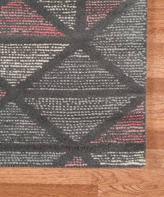 Peach Wool Vector 7.6x9.6 Feet  Hand-Tufted by Saraswati Global 5