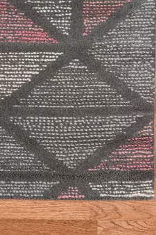 Peach Wool Vector 7.6x9.6 Feet  Hand-Tufted by Saraswati Global