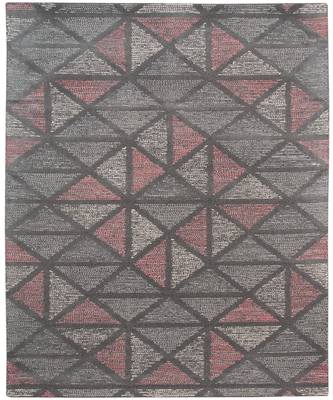 Peach Wool Vector 7.6x9.6 Feet  Hand-Tufted by Saraswati Global 6