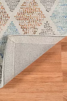 Aqua Wool Vector 7.6x9.6 Feet  Hand-Tufted by Saraswati Global