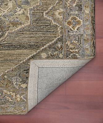 Camel Woolviscose Vestige 3.6X5.6 Feet  Hand-Tufted by Saraswati Global 3
