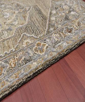 Camel Woolviscose Vestige 3.6X5.6 Feet  Hand-Tufted by Saraswati Global 4