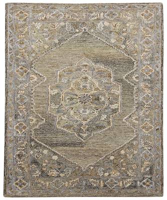 Camel Woolviscose Vestige 3.6X5.6 Feet  Hand-Tufted by Saraswati Global 6