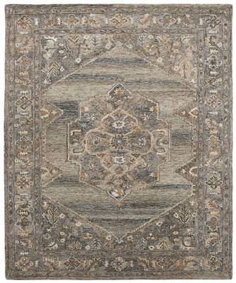 Camel Woolviscose Vestige 5X7.6 Feet  Hand-Tufted by Saraswati Global 3
