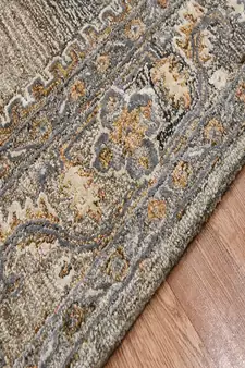 Camel Woolviscose Vestige 5X7.6 Feet  Hand-Tufted by Saraswati Global