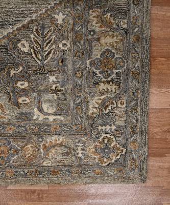Camel Woolviscose Vestige 5X7.6 Feet  Hand-Tufted by Saraswati Global 5