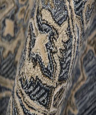 Denim-Gray Woolviscose Vestige 3.6X5.6 Feet  Hand-Tufted by Saraswati Global 2