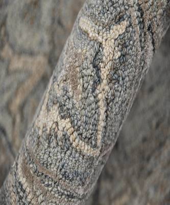 Gray Woolviscose Vestige 3.6X5.6 Feet  Hand-Tufted by Saraswati Global 2