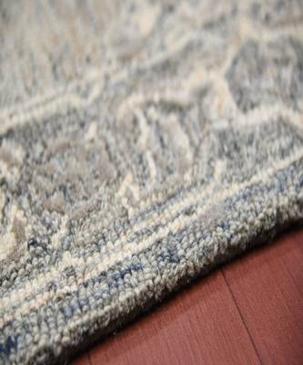 Gray Woolviscose Vestige 3.6X5.6 Feet  Hand-Tufted by Saraswati Global 5