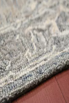 Gray Woolviscose Vestige 3.6X5.6 Feet  Hand-Tufted by Saraswati Global
