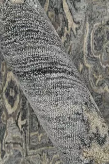 Gray Woolviscose Vestige 8X10 Feet  Hand-Tufted by Saraswati Global