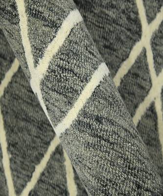 Gray Woolcotton Vista 8X10 Feet  Hand-Tufted by Saraswati Global 3