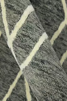 Gray Woolcotton Vista 8X10 Feet  Hand-Tufted by Saraswati Global
