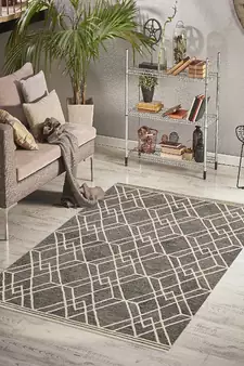 Khaki Woolcotton Vista 4x6 Feet  Hand-Tufted by Saraswati Global