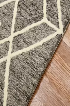 Khaki Woolcotton Vista 4x6 Feet  Hand-Tufted by Saraswati Global