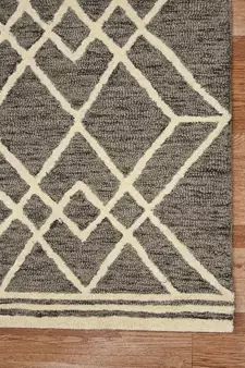 Khaki Woolcotton Vista 4x6 Feet  Hand-Tufted by Saraswati Global