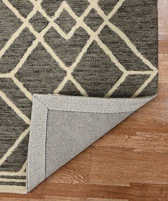 Khaki Woolcotton Vista 4x6 Feet  Hand-Tufted by Saraswati Global 5