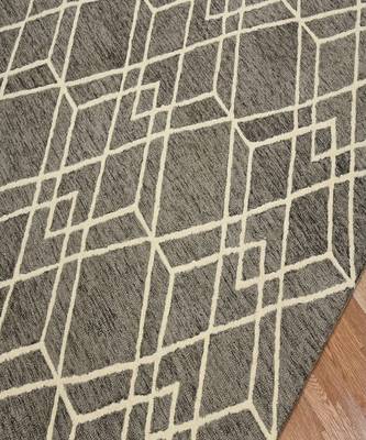 Khaki Woolcotton Vista 4x6 Feet  Hand-Tufted by Saraswati Global 7