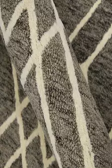 Khaki Woolcotton Vista 5x8 Feet  Hand-Tufted by Saraswati Global