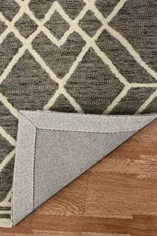 Khaki Woolcotton Vista 8X10 Feet  Hand-Tufted by Saraswati Global