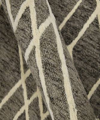 Khaki Woolcotton Vista 8X10 Feet  Hand-Tufted by Saraswati Global 3