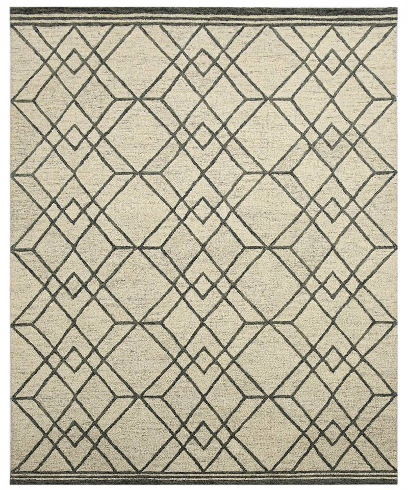 Ivory Woolcotton Vista 4x6 Feet  Hand-Tufted by Saraswati Global