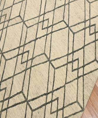 Ivory Woolcotton Vista 4x6 Feet  Hand-Tufted by Saraswati Global 7