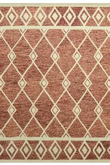 Rust Woolcotton Vista 4x6 Feet  Hand-Tufted by Saraswati Global