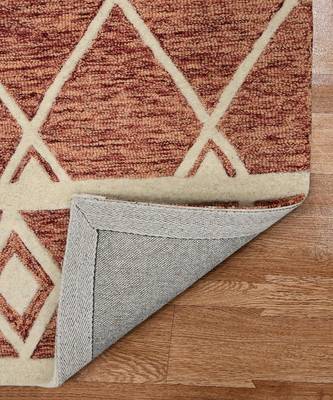 Rust Woolcotton Vista 5x8 Feet  Hand-Tufted by Saraswati Global 2