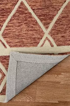 Rust Woolcotton Vista 5x8 Feet  Hand-Tufted by Saraswati Global