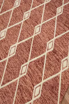 Rust Woolcotton Vista 5x8 Feet  Hand-Tufted by Saraswati Global