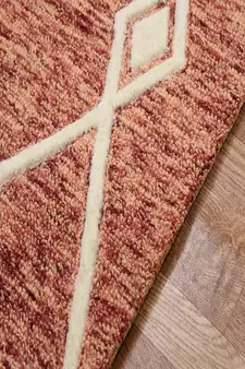 Rust Woolcotton Vista 8X10 Feet  Hand-Tufted by Saraswati Global