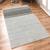 Light Gray Blended  Wool Blend 4X6 Feet  Hand-Woven by Saraswati Global