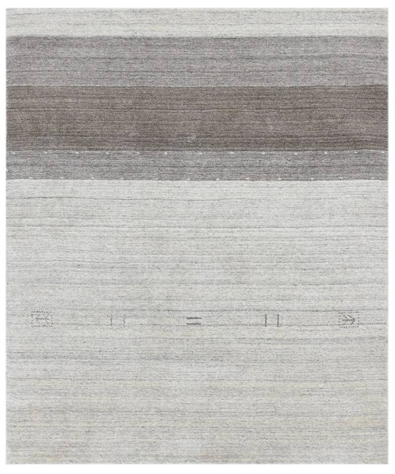 Light Gray Blended  Wool Blend 4X6 Feet  Hand-Woven by Saraswati Global