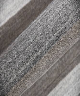 Charcoal Blended  Wool Blend 3X5 Feet  Hand-Woven by Saraswati Global 2