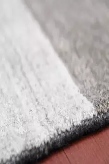 Charcoal Blended  Wool Blend 3X5 Feet  Hand-Woven by Saraswati Global