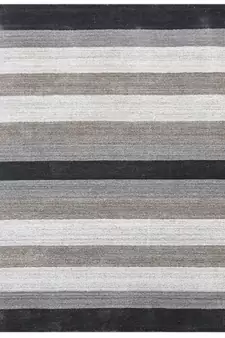 Charcoal Blended  Wool Blend 4X6 Feet  Hand-Woven by Saraswati Global