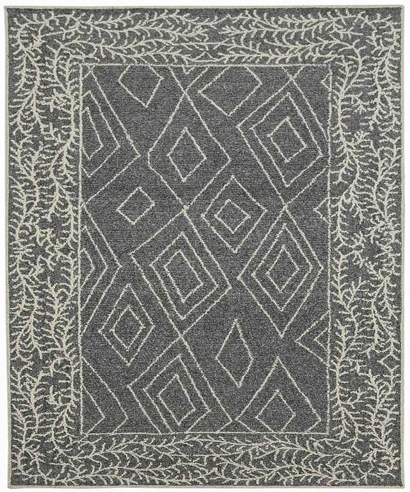 DARK GRAY Wool BERLIN 5X8 Feet  Hand-Woven by Saraswati Global