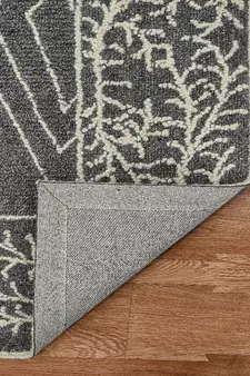 DARK GRAY Wool BERLIN 8X10 Feet  Hand-Woven by Saraswati Global