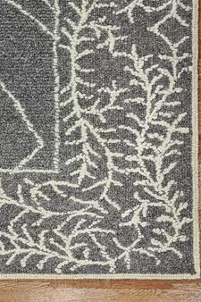 DARK GRAY Wool BERLIN 8X10 Feet  Hand-Woven by Saraswati Global