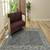 DARK GRAY Wool BERLIN 8X10 Feet  Hand-Woven by Saraswati Global