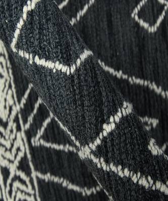 CHARCOAL Wool BERLIN 5X8 Feet  Hand-Woven by Saraswati Global 3