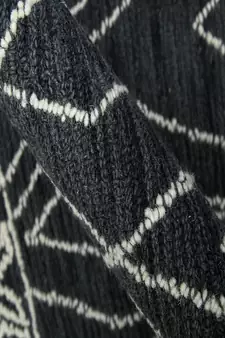 CHARCOAL Wool BERLIN 5X8 Feet  Hand-Woven by Saraswati Global