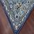 STEEL BLUE Wool BOHO 7.6X9.6 Feet  Hand-Tufted by Saraswati Global